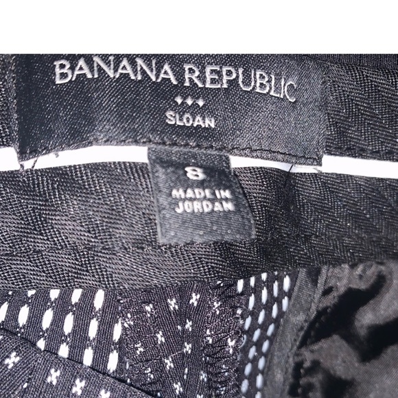 Banana Republic Sloan slim black pants size 8 *These are BRAND NEW* - Picture 4 of 4